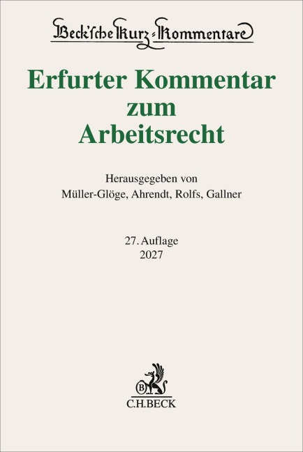 Erfurter Kommentar zum Arbeitsrecht - 