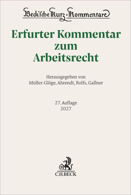Erfurter Kommentar zum Arbeitsrecht - 