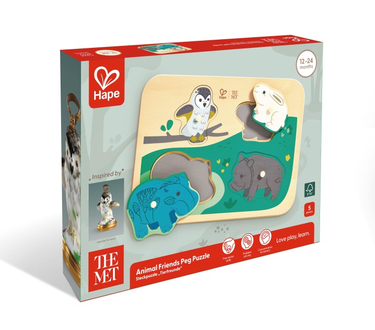 The Met: Steckpuzzle "Tierfreunde" - 4 Teile - 