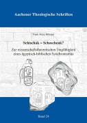 Cover-Bild zum Titel 'Schischak = Schoschenk?' von 'Frank Maria Biberger'