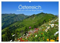 Cover-Bild zum Titel 'Österreich. Grüße vom Land der Berge und Seen (Wandkalender 2026 DIN A2 quer), CALVENDO Monatskalender' von 'Elisabeth Stanzer'