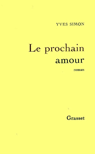 Le prochain amour - Yves Simon