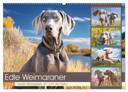 Edle Weimaraner. Loyale Silberseelen im Licht der Natur (Wandkalender 2026 DIN A2 quer), CALVENDO Monatskalender - Rose Hurley