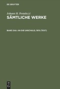 Cover-Bild zum Titel 'An die Unschuld, 1815 (Text)' von ''