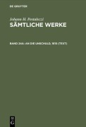 Cover-Bild zum Titel 'An die Unschuld, 1815 (Text)' von ''
