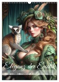 Eleganz der Exotik - Femme Fatale im Bohème-Chic mit tierischen Begleitern (Wandkalender 2025 DIN A3 hoch), CALVENDO Monatskalender - Fotodesign Verena Scholze