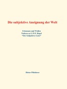 Cover-Bild zum Titel 'Die subjektive Aneignung der Welt' von 'Dieter Pfleiderer'