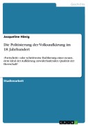 Cover-Bild zum Titel 'Die Politisierung der Volksaufkärung im 18. Jahrhundert' von 'Jacqueline Hänig'