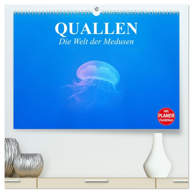 Quallen. Die Welt der Medusen (hochwertiger Premium Wandkalender 2025 DIN A2 quer), Kunstdruck in Hochglanz - Elisabeth Stanzer