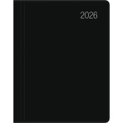 Cover-Bild zum Titel 'Taschenkalender schwarz 2026 - Büro-Kalender 8,3x10,7- 1W/2S - flexibler Kunststoffeinband - 660-1020' von ''