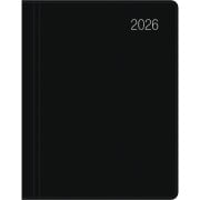 Cover-Bild zum Titel 'Taschenkalender schwarz 2026 - Büro-Kalender 8,3x10,7- 1W/2S - flexibler Kunststoffeinband - 660-1020' von ''