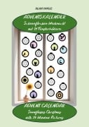 Cover-Bild zum Titel 'Adventskalender Schneeflocken Weihnacht 24 Fensterbildern - Advent Calendar Snowflakes Christmas with 24 Window Pictures' von 'Heart Papers'