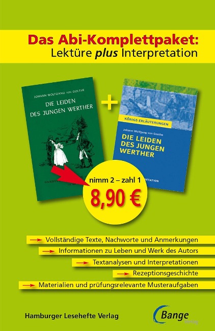 Die Leiden des jungen Werther - Das Abi-Komplettpaket: Lektüre plus Interpretation - Johann Wolfgang von Goethe