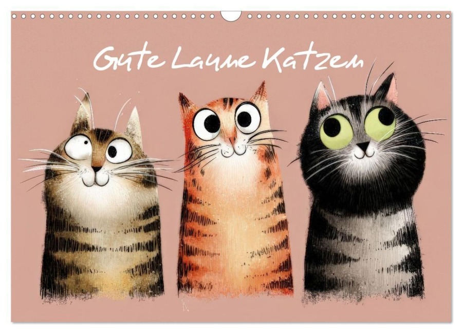 Gute Laune Katzen (Wandkalender 2026 DIN A3 quer), CALVENDO Monatskalender - Ally Bee