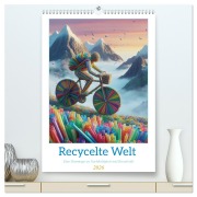 Cover-Bild zum Titel 'Recycelte Welt - Eine Hommage an Nachhaltigkeit und Kreativität (hochwertiger Premium Wandkalender 2026 DIN A2 hoch), Kunstdruck in Hochglanz' von 'Paul Michalzik'