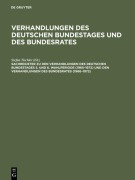Cover-Bild zum Titel 'Sachregister zu den Verhandlungen des Deutschen Bundestages 5. und 6. Wahlperiode (1965-1972) und den Verhandlungen des Bundesrates (1966-1972)' von ''