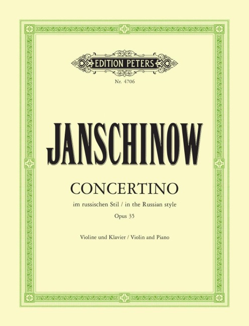 Concertino im russischen Stil op. 35 - Alexej Janschinow