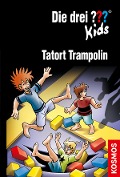 Cover-Bild zum Titel 'Die drei ??? Kids, 71, Tatort Trampolin (drei Fragezeichen Kids)' von 'Ulf Blanck'