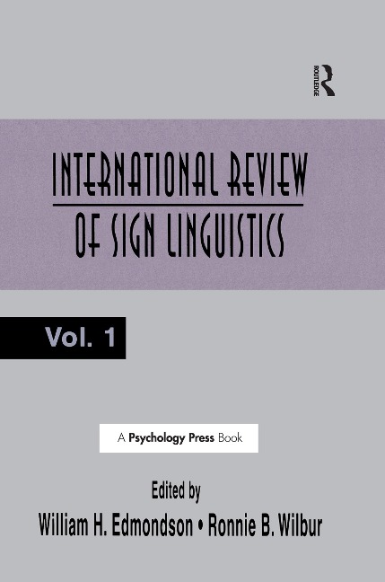 International Review of Sign Linguistics - 