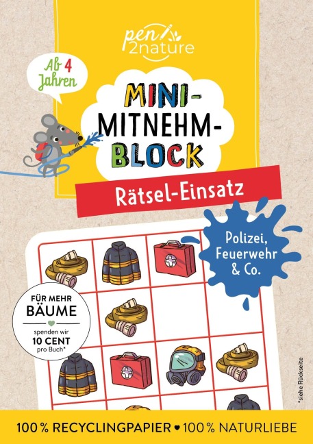 Mini-Mitnehm-Block Rätsel-Einsatz - Pen2nature