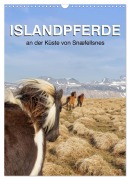 Cover-Bild zum Titel 'ISLANDPFERDE an der Küste von Snæfellsnes (Wandkalender 2026 DIN A3 hoch), CALVENDO Monatskalender' von 'Jutta Albert'