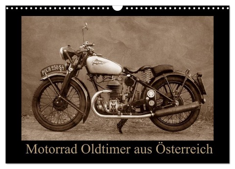 Motorrad Oldtimer aus Österreich (Wandkalender 2025 DIN A3 quer), CALVENDO Monatskalender - Gabi Siebenhühner