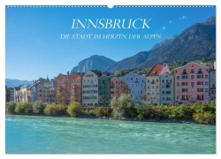 Cover-Bild zum Titel 'Innsbruck - Die Stadt im Herzen der Alpen (Wandkalender 2026 DIN A2 quer), CALVENDO Monatskalender' von 'Stefanie Und Philipp Kellmann'
