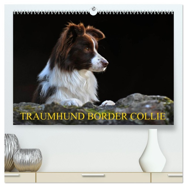 Traumhund Border Collie (hochwertiger Premium Wandkalender 2026 DIN A2 quer), Kunstdruck in Hochglanz - Sigrid Starick
