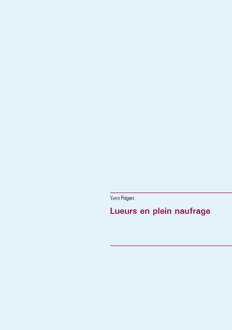Lueurs en plein naufrage - Yann Prigent