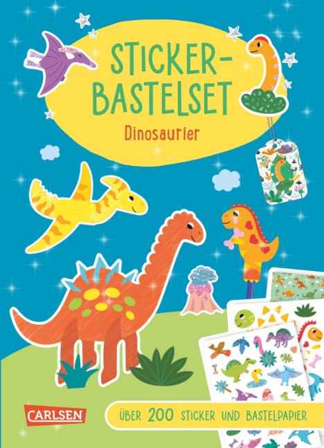 Bastelset für Kinder: Sticker-Bastelset: Dinosaurier - Anton Poitier