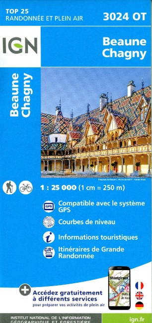 Beaune Chagny 1:25 000 - 