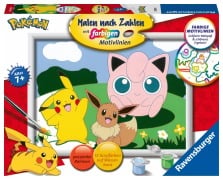 Cover-Bild zum Titel 'Ravensburger Malen nach Zahlen 20298 - Pokémon Abenteuer - Kinder ab 7 Jahren' von ''