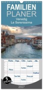 Cover-Bild zum Titel 'Familienplaner 2027 - Venedig - La Serenissima mit 5 Spalten (Wandkalender, 21 x 45 cm) CALVENDO' von 'Sascha Haas Photography'