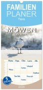 Familienplaner 2026 - Möwen am Meer mit 5 Spalten (Wandkalender, 21 x 45 cm) CALVENDO - Robert Styppa