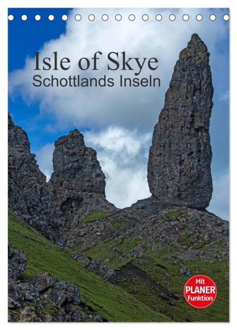 Isle of Skye - Schottlands Inseln - Familienplaner (Tischkalender 2027 DIN A5 hoch), CALVENDO Monatskalender - Andrea Potratz