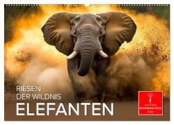 Cover-Bild zum Titel 'Elefanten - Riesen der Wildnis (Wandkalender 2026 DIN A2 quer), CALVENDO Monatskalender' von 'Peter Roder'