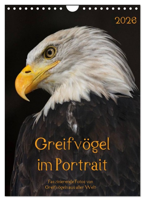 Greifvögel im Portrait (Wandkalender 2026 DIN A4 hoch), CALVENDO Monatskalender - Guido Tipka (Guti-Fotos)