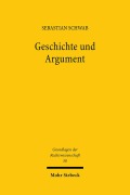 Cover-Bild zum Titel 'Geschichte und Argument' von 'Sebastian Schwab'