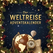 Cover-Bild zum Titel 'Der Weltreise-Adventskalender' von 'Amelia Scholz'