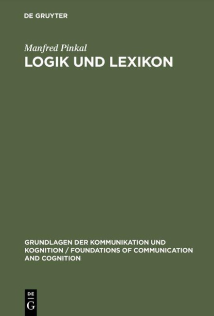 Logik und Lexikon - Manfred Pinkal