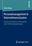 Cover-Bild zum Titel 'Personalmanagement in Unternehmensclustern' von 'Viola Hellge'