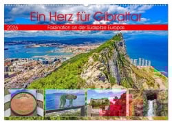 Cover-Bild zum Titel 'Ein Herz für Gibraltar (Wandkalender 2026 DIN A2 quer), CALVENDO Monatskalender' von 'Christa Kramer'