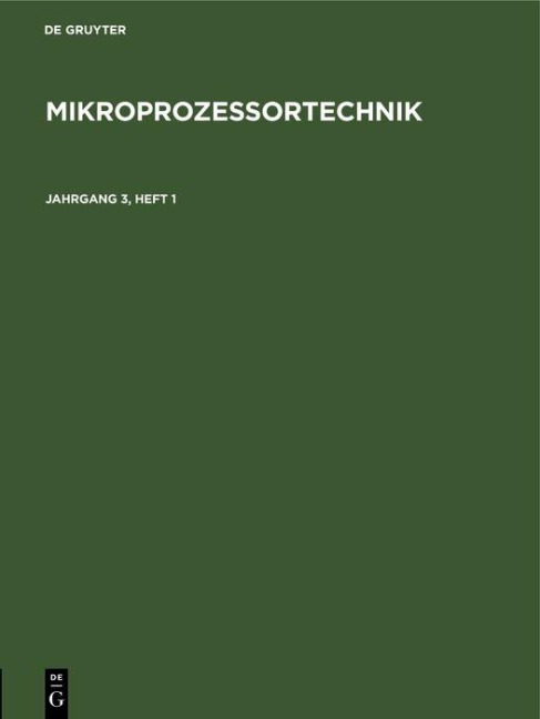 MP. Jahrgang 3, Heft 1 - 