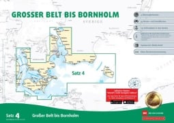 Cover-Bild zum Titel 'Sportbootkarten Satz 4: Großer Belt bis Bornholm (Ausgabe 2026)' von ''