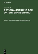 Cover-Bild zum Titel 'Datenschutz und Datensicherung' von 'Horst Futh'