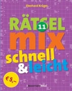 Cover-Bild zum Titel 'Der große Rätselmix - schnell und leicht 11' von 'Eberhard Krüger'