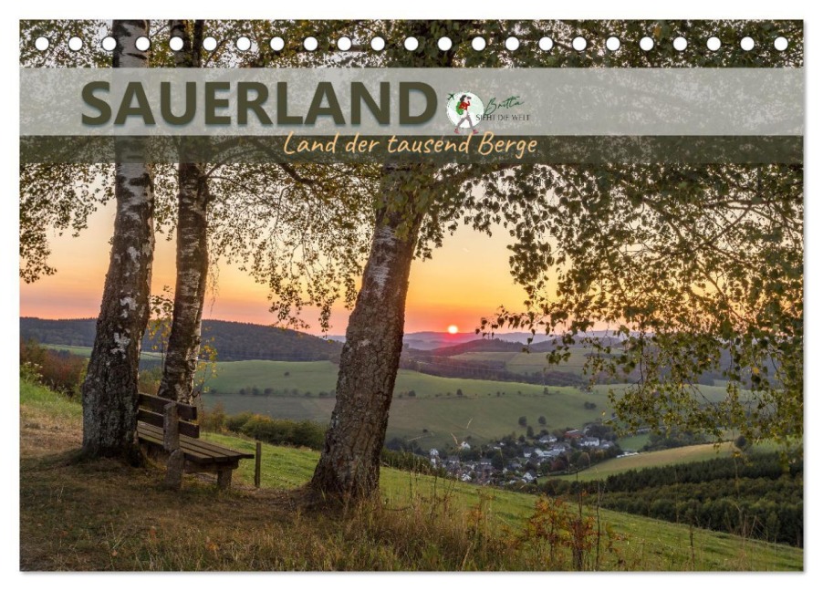 Sauerland - Land der tausend Berge (Tischkalender 2026 DIN A5 quer), CALVENDO Monatskalender - Britta Lieder