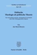 Cover-Bild zum Titel 'Politische Theologie als politische Theorie.' von 'José Maria Beneyto'