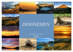 Indonesien - Inselparadies Flores & Komodo (Wandkalender 2026 DIN A4 quer), CALVENDO Monatskalender - Sandra Schänzer