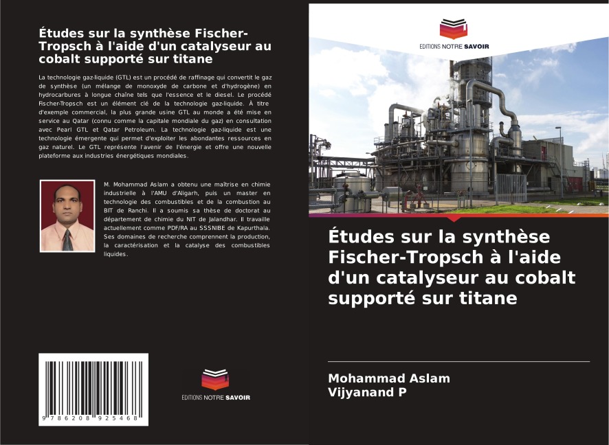 Études sur la synthèse Fischer-Tropsch à l'aide d'un catalyseur au cobalt supporté sur titane - Mohammad Aslam, Vijyanand P